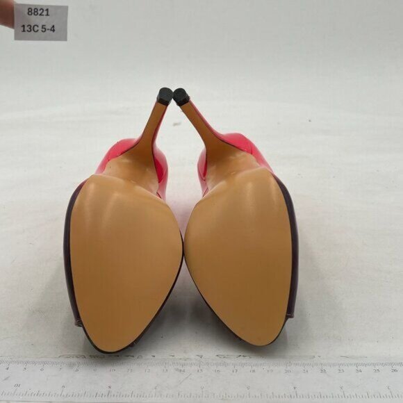 FSJ Women's Peep Toe Stilettos High Heel Pumps Classic Party Wedding Office - Picture 6 of 7